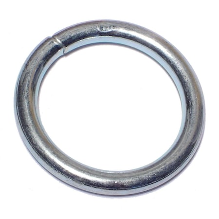 Midwest Fastener 1/4" x 1-1/2" Zinc Plated Steel Welded Rings 5PK 60228